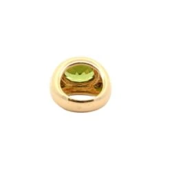 Bague En Or Jaune, Péridot Et Diamants -Castafiore Boutique bague en or jaune peridot et diamants 414071