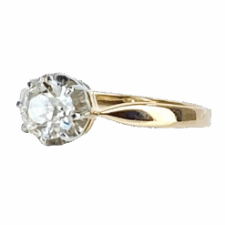 Bague En Or Jaune, Platine Et Diamant -Castafiore Boutique bague en or jaune platine et diamant 387885