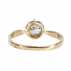 Bague En Or Jaune, Platine Et Diamant -Castafiore Boutique bague en or jaune platine et diamant 430528