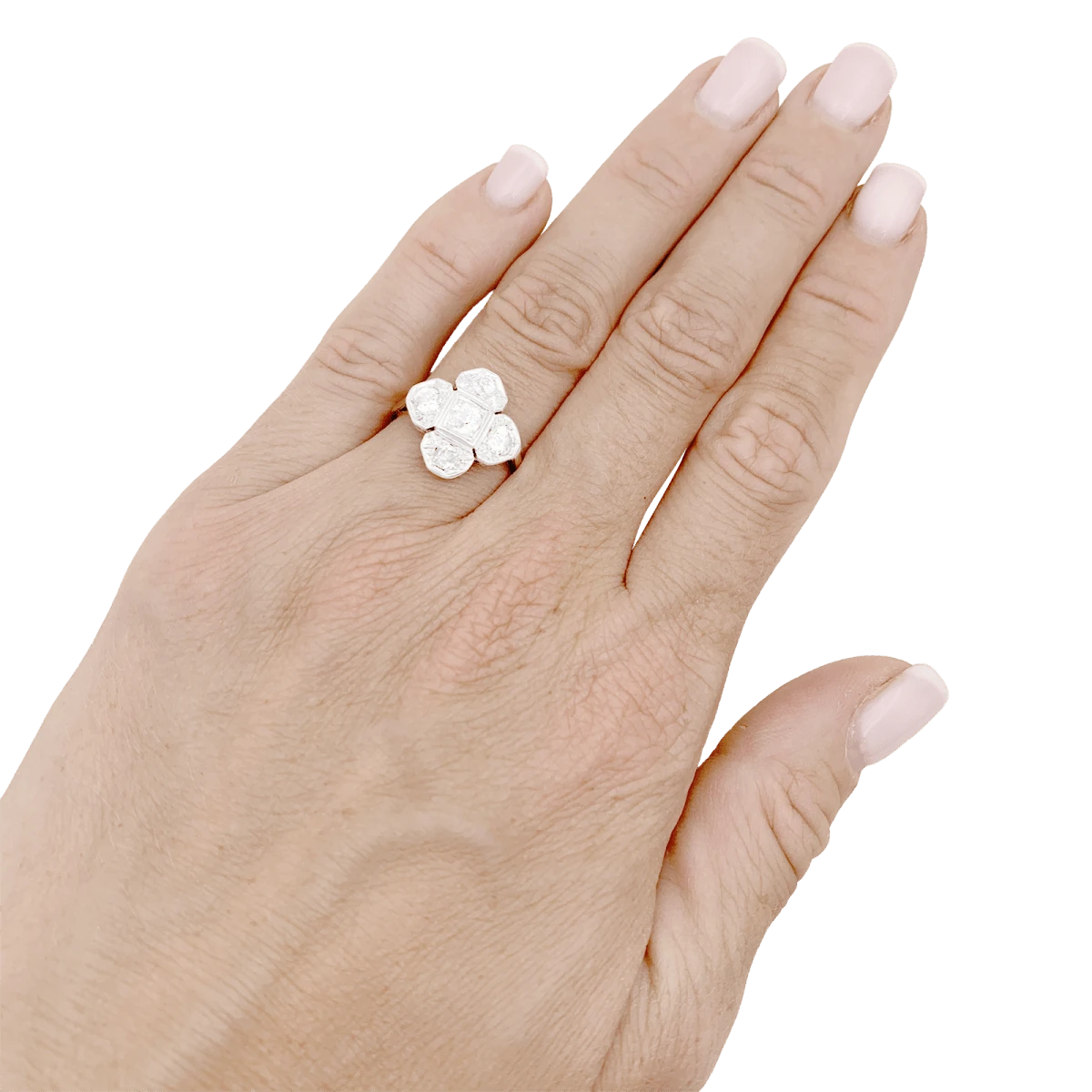 Miller Bague En Or Jaune, Platine Et Diamants 5 Miller Bague En Or Jaune, Platine Et Diamants – Image 5