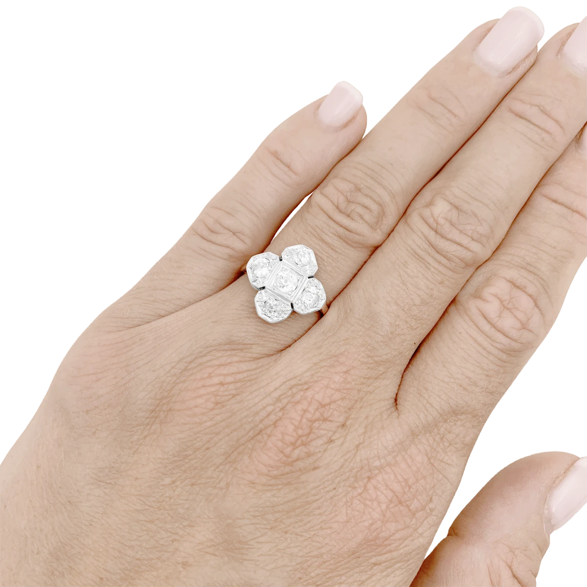 Miller Bague En Or Jaune, Platine Et Diamants 6 Miller Bague En Or Jaune, Platine Et Diamants – Image 6