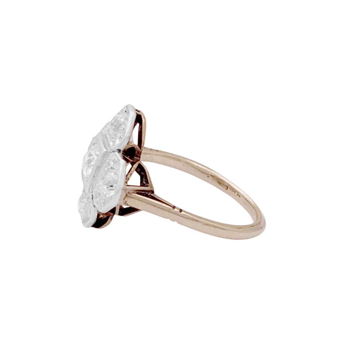 Miller Bague En Or Jaune, Platine Et Diamants 3 Miller Bague En Or Jaune, Platine Et Diamants – Image 3