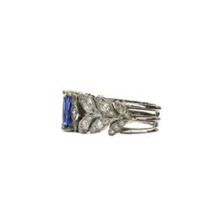 Bague Bandeau En Platine, Saphir Et Diamants 7 Bague Bandeau En Platine, Saphir Et Diamants -Castafiore Boutique bague en platine 850 diamants et saphir bleu naturels taille eu51 180629
