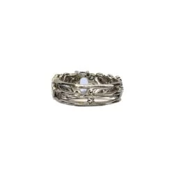 Bague Bandeau En Platine, Saphir Et Diamants 8 Bague Bandeau En Platine, Saphir Et Diamants -Castafiore Boutique bague en platine 850 diamants et saphir bleu naturels taille eu51 248425