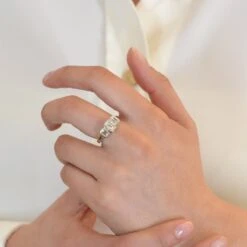 Bague En Platine Et Diamant -Castafiore Boutique bague en platine et diamant 706095