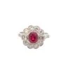 Bague En Platine, Rubis Et Diamants -Castafiore Boutique bague en platine rubis et diamants 864925