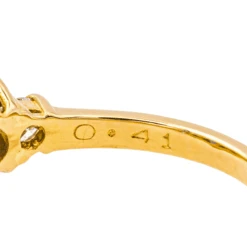 Bague Entourage En Or Jaune Et Saphir -Castafiore Boutique bague entourage en or jaune et saphir 6738733