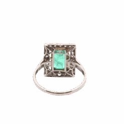 Bague Entourage En Or Jaune, Platine, émeraude Et Diamants 6 Bague Entourage En Or Jaune, Platine, émeraude Et Diamants -Castafiore Boutique bague entourage en or jaune platine emeraude et diamants 433670