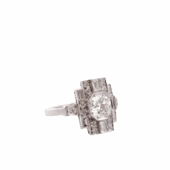 Bague Entourage En Platine Et Diamants 7 Bague Entourage En Platine Et Diamants -Castafiore Boutique bague entourage en platine et diamants 369059