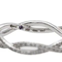 Bague ETERNAMÉ "Entrelacs" En Or Blanc Et Diamants -Castafiore Boutique bague etername entrelacs en or blanc et diamants 982010