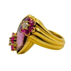 Bague EVA SEGOURA En Or Jaune, Améthyste Et Diamants -Castafiore Boutique bague eva segoura en or jaune amethyste et diamants 504910