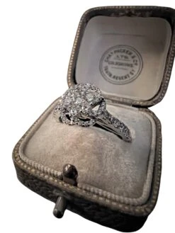 Bague Fleur En Or Blanc Et Diamant 4 Bague Fleur En Or Blanc Et Diamant -Castafiore Boutique bague fleur en or blanc et diamant 223193