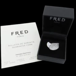 Bague Pavée FRED "Candy" En Or Gris Et Diamants -Castafiore Boutique bague fred candy en or gris 18k diamants full pave taille 52 full set 470716