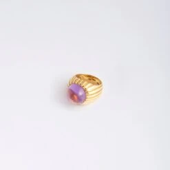 Bague FRED En Or Jaune Et Améthyste -Castafiore Boutique bague fred en or jaune et amethyste 457618