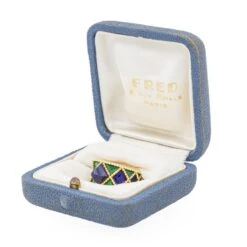 Bague FRED En Or Jaune Et Lapis Lazuli -Castafiore Boutique bague fred en or jaune et lapis lazuli 319624
