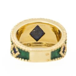 Bague FRED En Or Jaune Et Lapis Lazuli -Castafiore Boutique bague fred en or jaune et lapis lazuli 447147