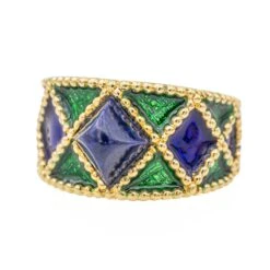 Bague FRED En Or Jaune Et Lapis Lazuli -Castafiore Boutique bague fred en or jaune et lapis lazuli 477624