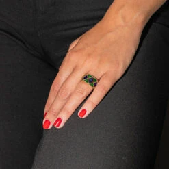 Bague FRED En Or Jaune Et Lapis Lazuli -Castafiore Boutique bague fred en or jaune et lapis lazuli 780483