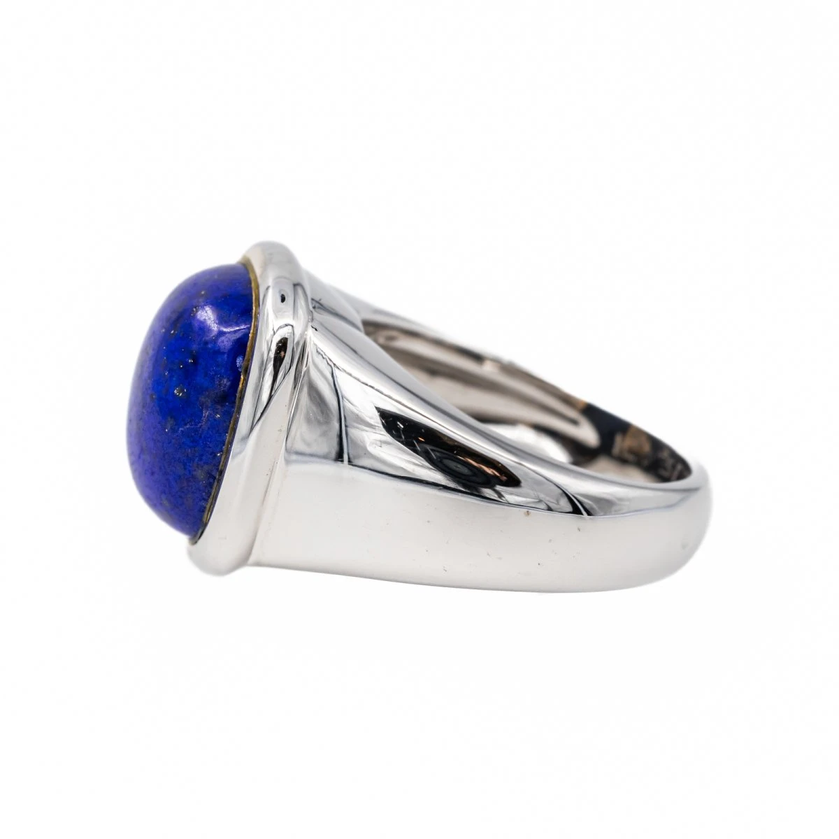 Bague HERMES En Or Blanc Et Lapis-lazuli 4 Bague HERMES En Or Blanc Et Lapis-lazuli – Image 4