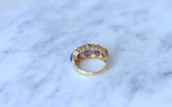 Bague Jarretière Améthystes Et Diamants 18 Bague Jarretière Améthystes Et Diamants -Castafiore Boutique bague jarretiere amethystes et diamants 602614