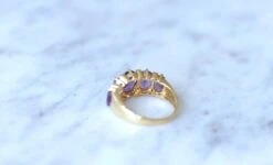 Bague Jarretière Améthystes Et Diamants 19 Bague Jarretière Améthystes Et Diamants -Castafiore Boutique bague jarretiere amethystes et diamants 986603
