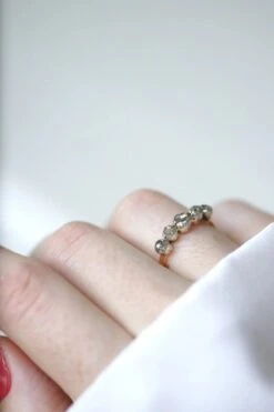 Bague Jarretière Ancienne Diamants -Castafiore Boutique bague jarretiere ancienne diamants 701139