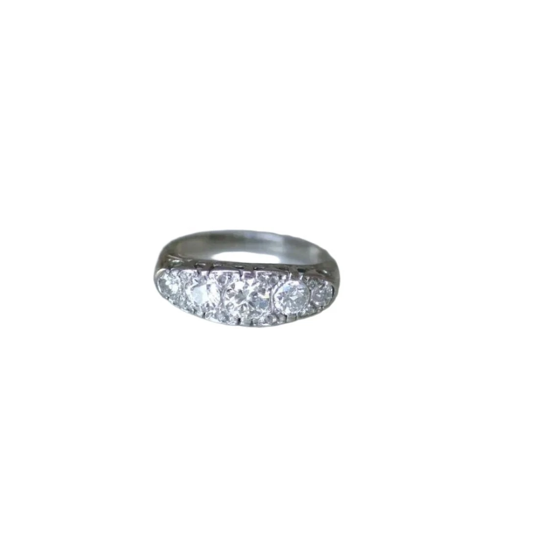 Bague Jarretière En Platine Et Diamants 1 Bague Jarretière En Platine Et Diamants