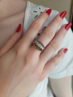 Bague Jarretière En Or Blanc Et Diamants -Castafiore Boutique bague jarretiere en or blanc et diamants 582899