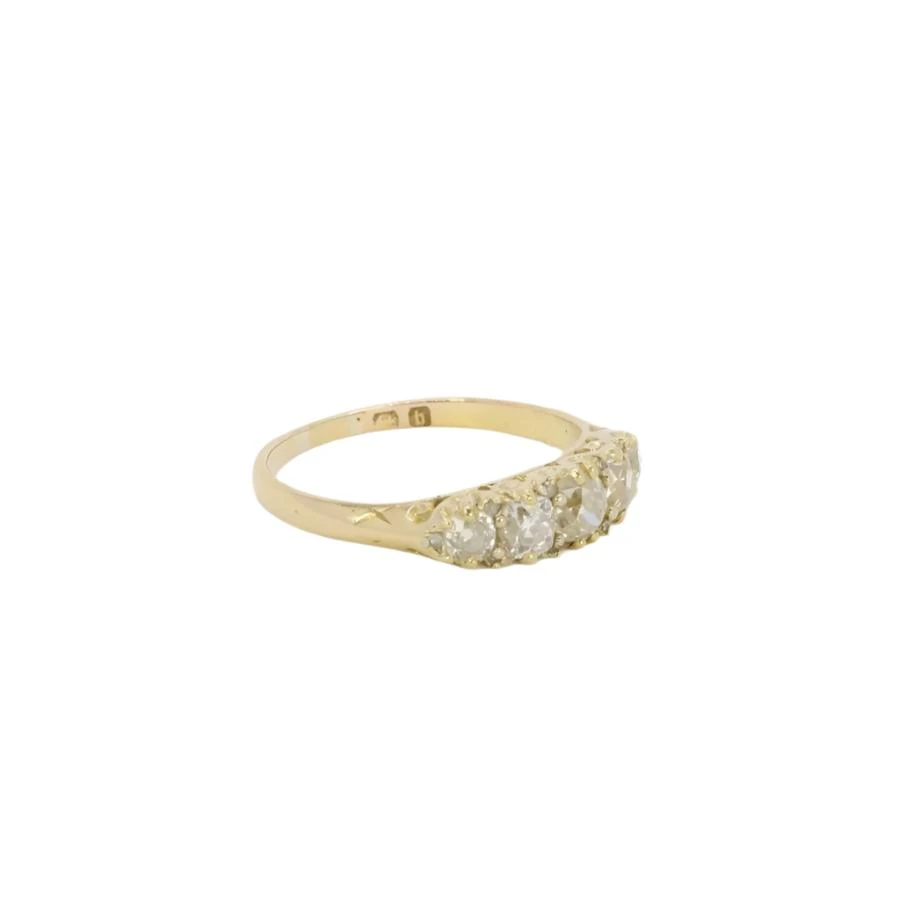 Bague Jarretière En Or Jaune Et Diamants 3 Bague Jarretière En Or Jaune Et Diamants – Image 3