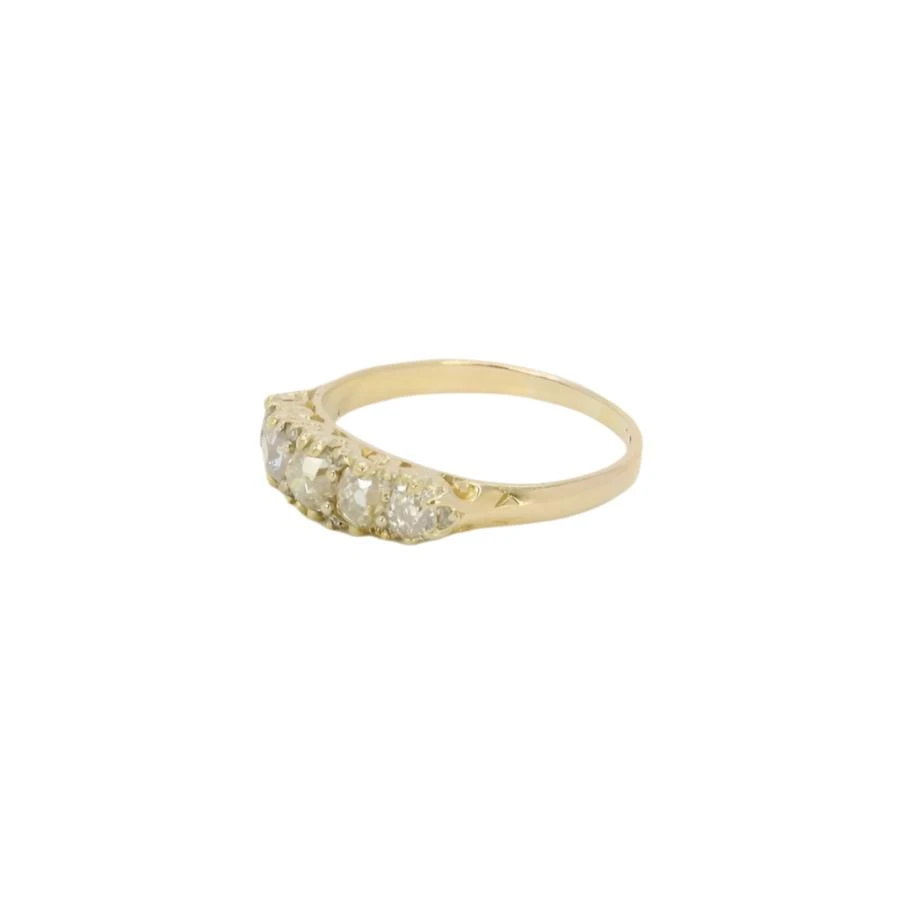 Bague Jarretière En Or Jaune Et Diamants 7 Bague Jarretière En Or Jaune Et Diamants – Image 7