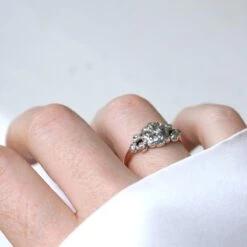 Bague Jarretière En Or Rose, Argent Et Diamants -Castafiore Boutique bague jarretiere en or rose argent et diamants 793182