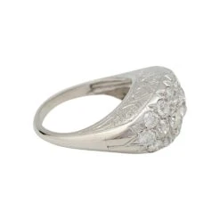 Miller Bague Jarretière Platine Et Diamants -Castafiore Boutique bague jarretiere platine et diamants 722731