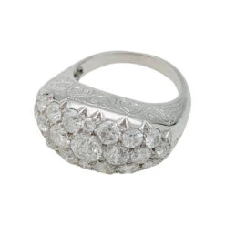 Miller Bague Jarretière Platine Et Diamants -Castafiore Boutique bague jarretiere platine et diamants 836387