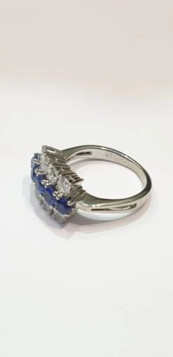 Bague Jarretière Saphirs Diamants -Castafiore Boutique bague jarretiere saphirs diamants 455445