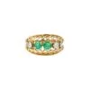 Bague Jarretière En Or Jaune, émeraudes Et Diamants -Castafiore Boutique bague jarretiere vintage en or emeraudes et diamants 527236