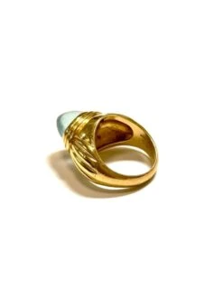 Bague Jonc BOUCHERON "Jaïpur" En Or Jaune Et Aigue-marine -Castafiore Boutique bague jonc boucheron jaipur en or jaune et aigue marine 838581