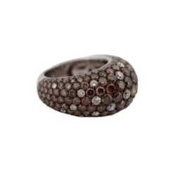 Bague Jonc "Boule" En Or Blanc Et Diamants 5 Bague Jonc "Boule" En Or Blanc Et Diamants -Castafiore Boutique bague jonc boule en or blanc et diamants 186598