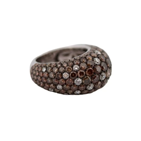 Bague Jonc "Boule" En Or Blanc Et Diamants 3 Bague Jonc "Boule" En Or Blanc Et Diamants – Image 3