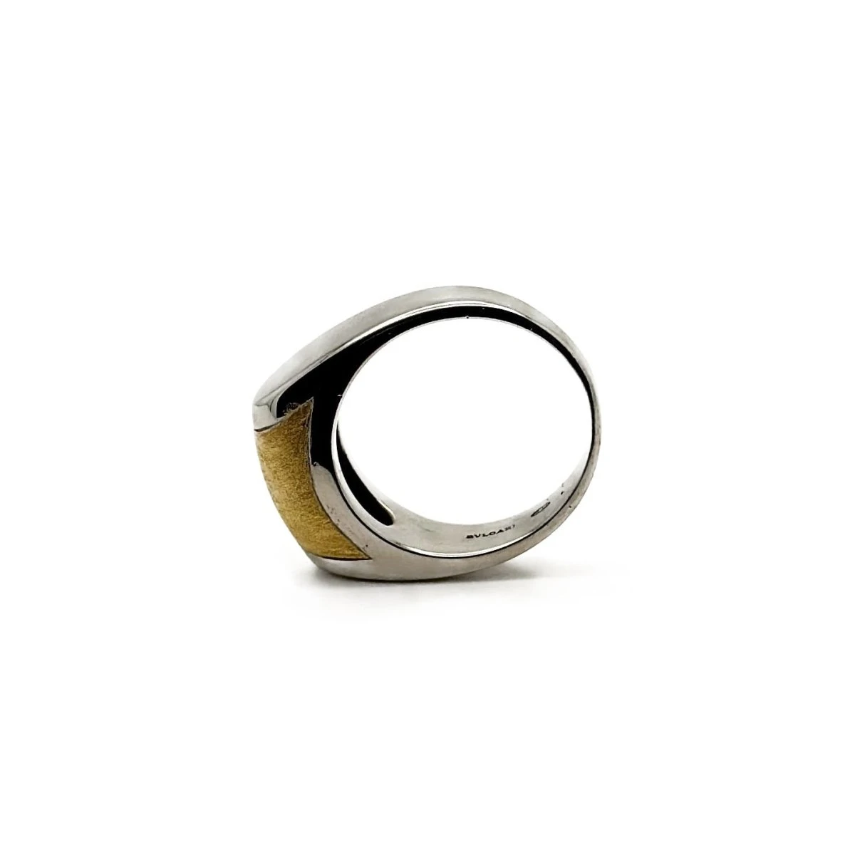 Bague Jonc BULGARI "Tronchetto" En Or Jaune Et Or Blanc 6 Bague Jonc BULGARI "Tronchetto" En Or Jaune Et Or Blanc – Image 6