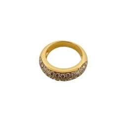 Bague Jonc CARTIER En Or Jaune Et Diamants -Castafiore Boutique bague jonc cartier en or jaune et diamants 447487