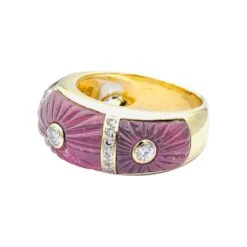 Miller Bague Jonc CARTIER En Or Jaune, Tourmalines Et Diamants 8 Miller Bague Jonc CARTIER En Or Jaune, Tourmalines Et Diamants -Castafiore Boutique bague jonc cartier en or jaune tourmalines et diamants 226685