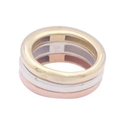 Miller Bague Jonc CARTIER "Trinity" Or Jaune, Or Blanc Et Or Rose -Castafiore Boutique bague jonc cartier trinity or jaune or blanc et or rose 906913