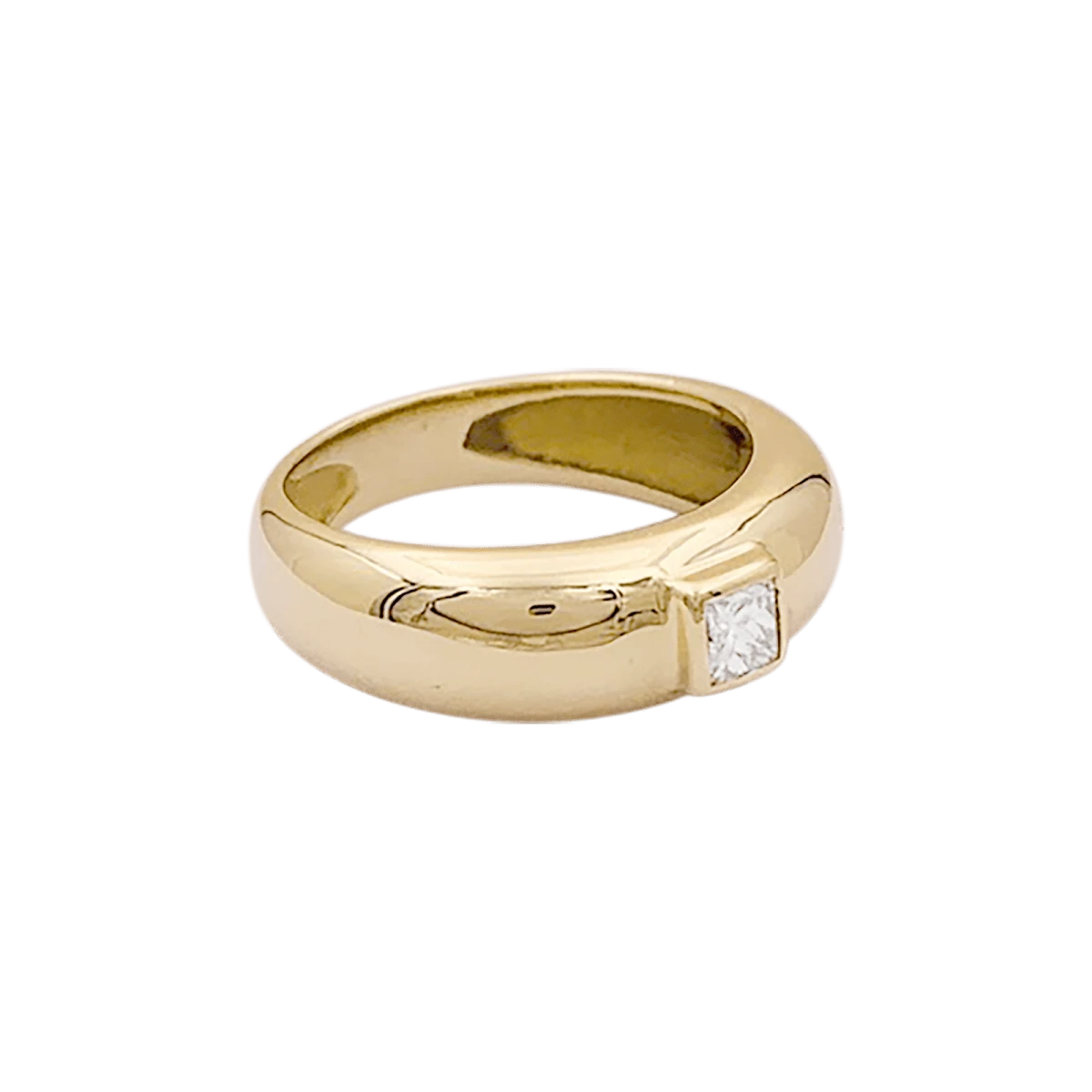 Miller Bague Jonc CHAUMET "Anneau" En Or Jaune Et Diamant 4 Miller Bague Jonc CHAUMET "Anneau" En Or Jaune Et Diamant – Image 4