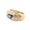 Bague Jonc Diamants Et Saphir En Or Jaune -Castafiore Boutique bague jonc diamants et saphir en or jaune 18k 255312