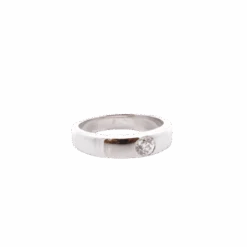 Bague Jonc En Or Blanc Et Diamant -Castafiore Boutique bague jonc en or blanc et diamant 549179