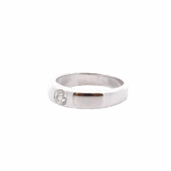 Bague Jonc En Or Blanc Et Diamant -Castafiore Boutique bague jonc en or blanc et diamant 845017