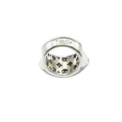 Bague Jonc En Or Gris Et Diamants -Castafiore Boutique bague jonc en or gris et diamants 255886