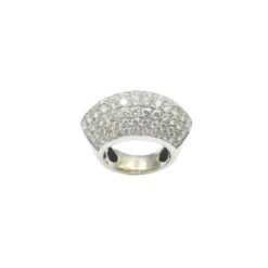 Bague Jonc En Or Gris Et Diamants -Castafiore Boutique bague jonc en or gris et diamants 430080