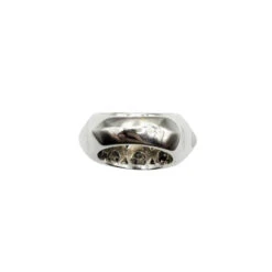 Bague Jonc En Or Gris Et Diamants -Castafiore Boutique bague jonc en or gris et diamants 806867