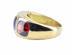 Bague Jonc En Or Jaune Et Grenats 6 Bague Jonc En Or Jaune Et Grenats -Castafiore Boutique bague jonc en or jaune et grenats 163163